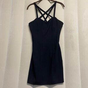 Vintage Rex Lester Women’s Mini Dress Size 6 Cage Strappy Designer Y2K 90s